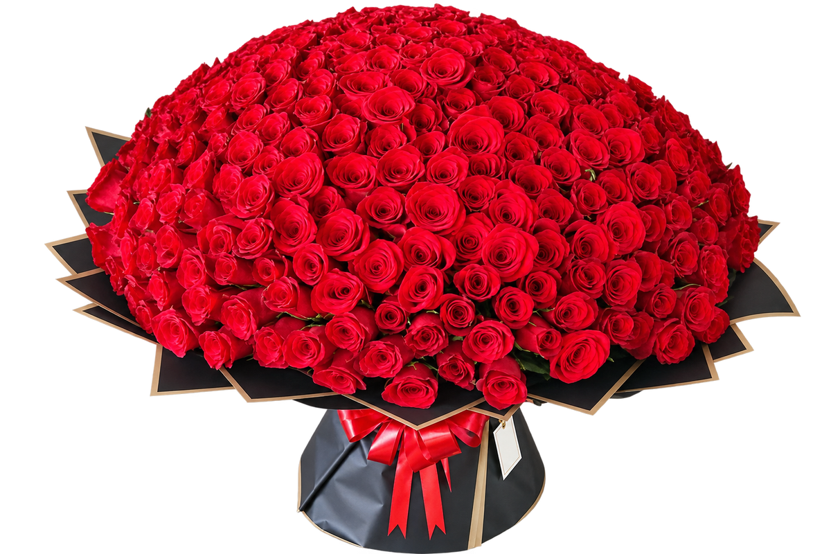 Grand Amour 500 Red Roses Bouquet