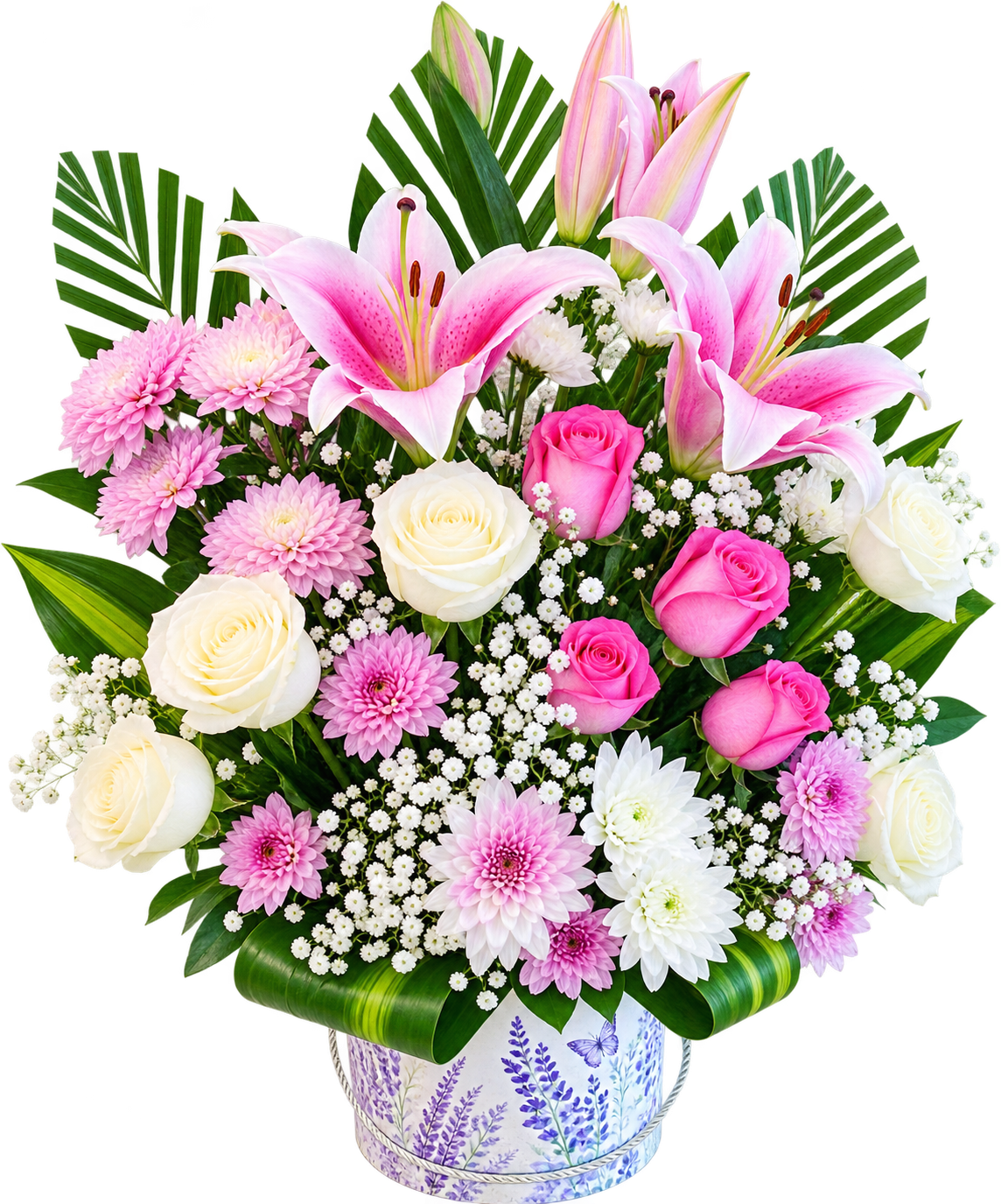Pink Bliss Lily & Rose Bouquet