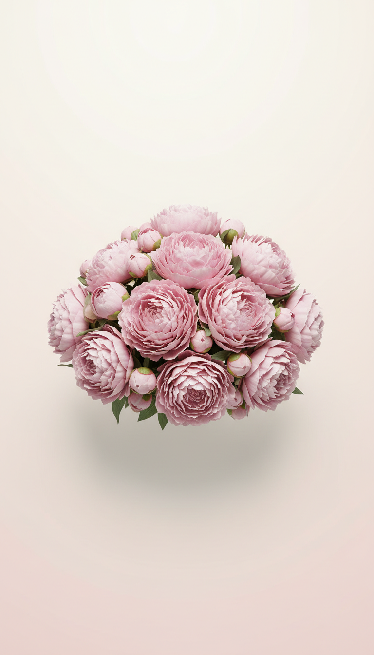 Blush pink peony bouquet